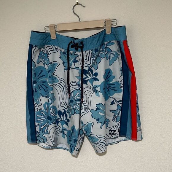 Billabong Mens Multicolor Floral Print Airlite‎ Boardshorts Size 36 - Picture 1 of 7